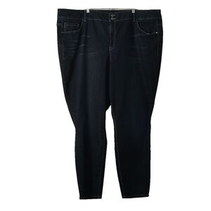 Lane Bryant Skinny Tighter Tummy Technology Dark Wash Blue Jeans Size 28